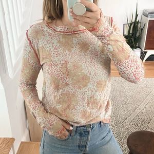 Free People We The Free Inside Out Floral Long Sleeve Size XS